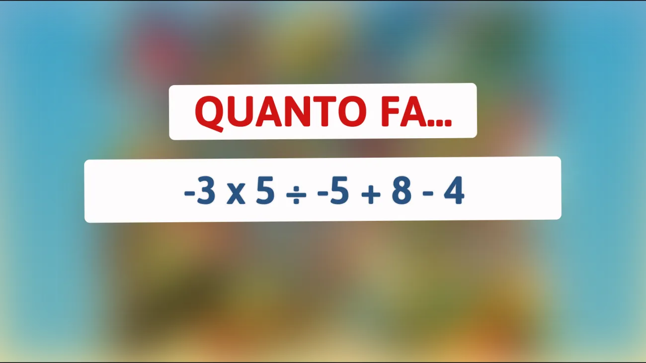 \"Svelato l'indovinello matematico che solo i geni riescono a risolvere al primo tentativo: Tu ce la farai?\""