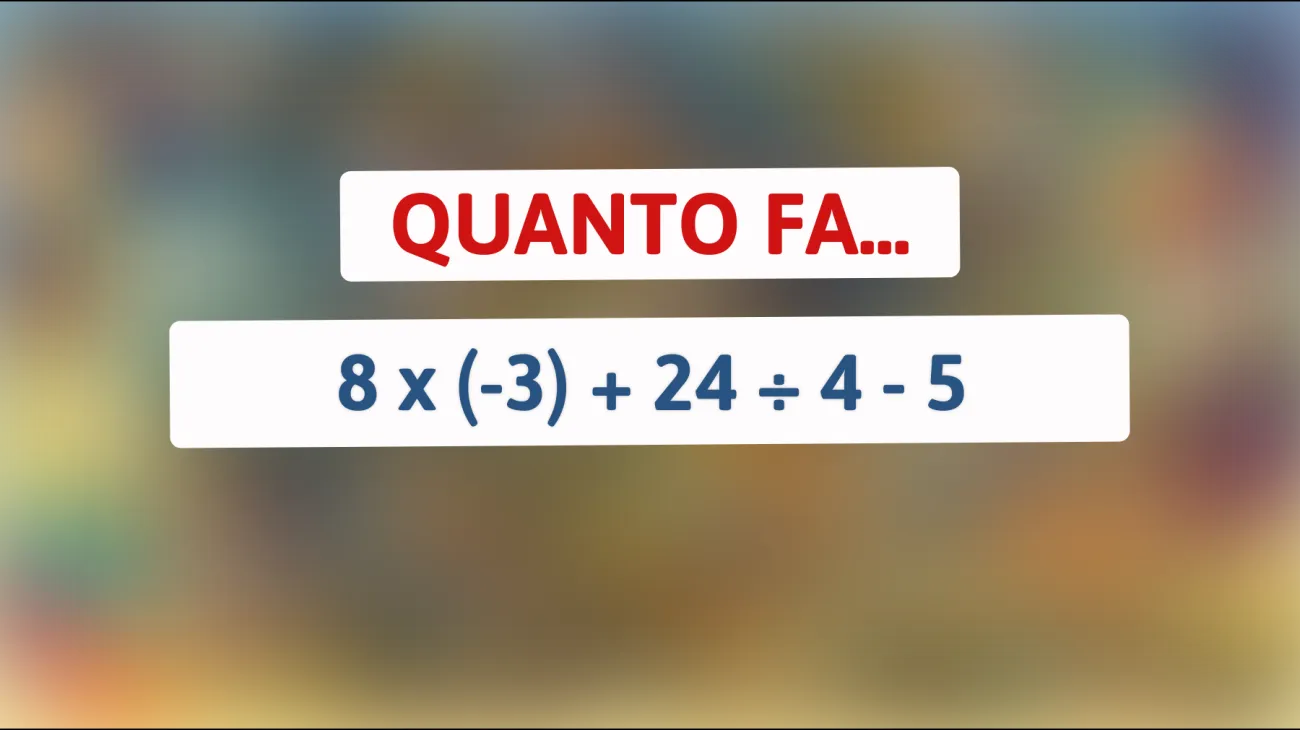 Solo i Veri Geni Riescono a Risolvere Questo Indovinello Matematico: Sei Pronto a Mettere alla Prova il Tuo Cervello?"