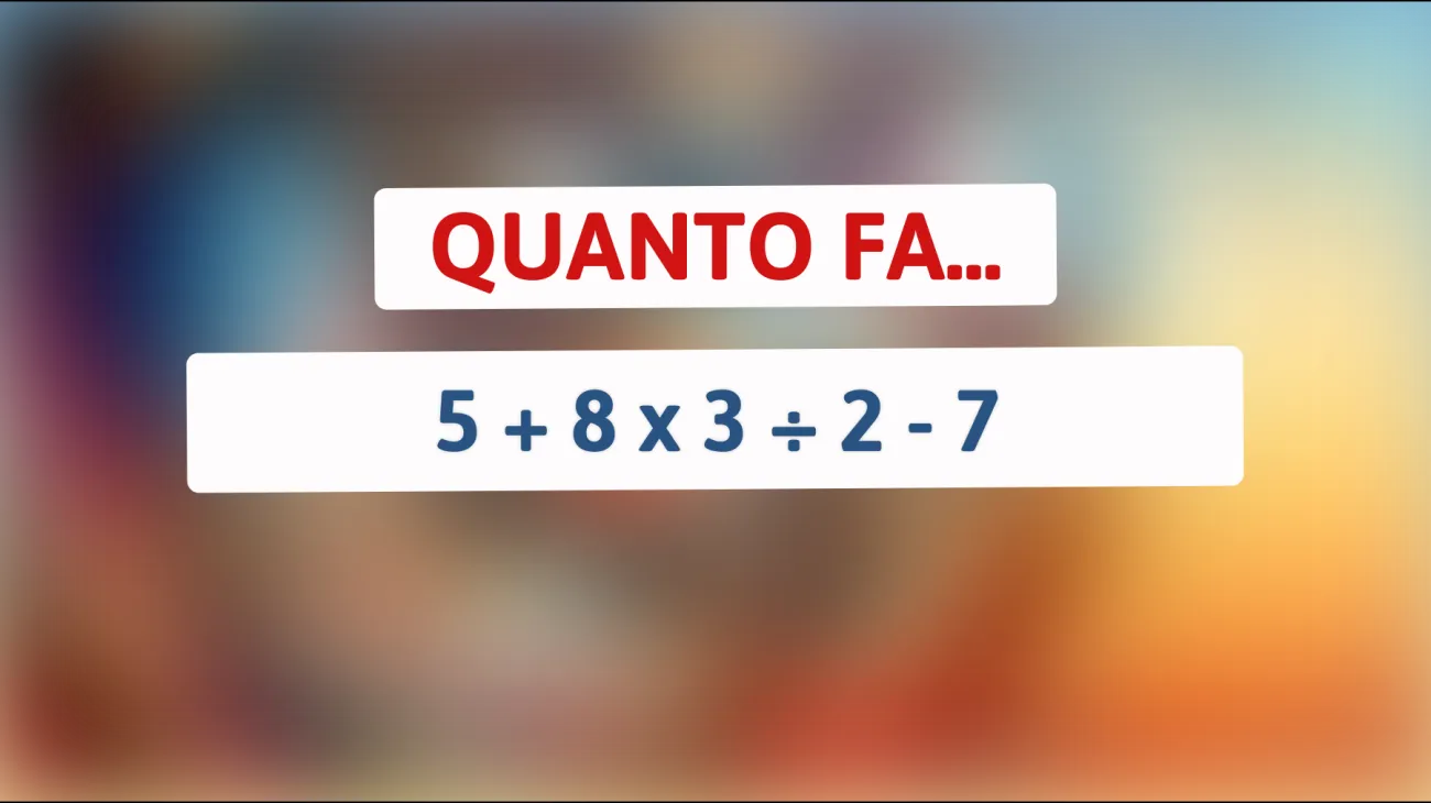 Solo le menti più brillanti sanno risolvere questo enigma matematico: riesci a dare la risposta giusta?"